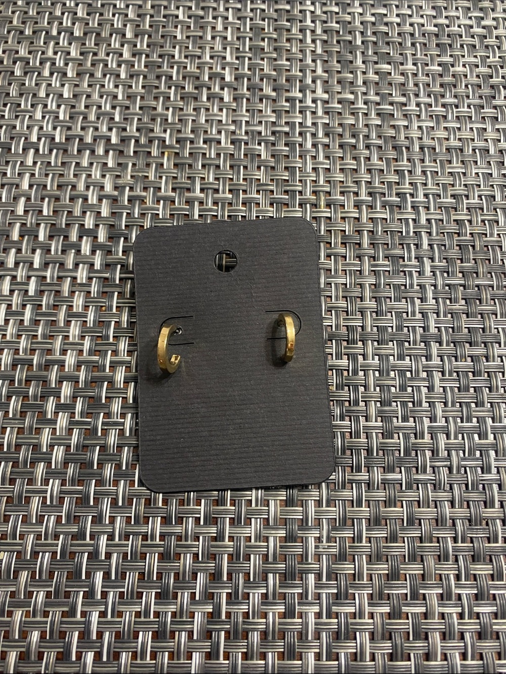 Mini gold huggie  earrings